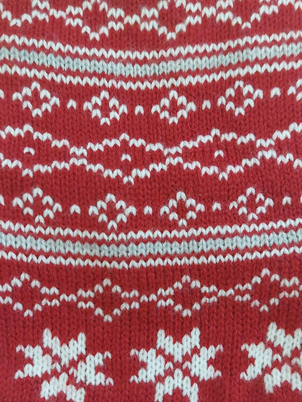 FOREVER FRIENDS Snowflake Pattern Dog Knit Sweater with Pom-Poms NWOT